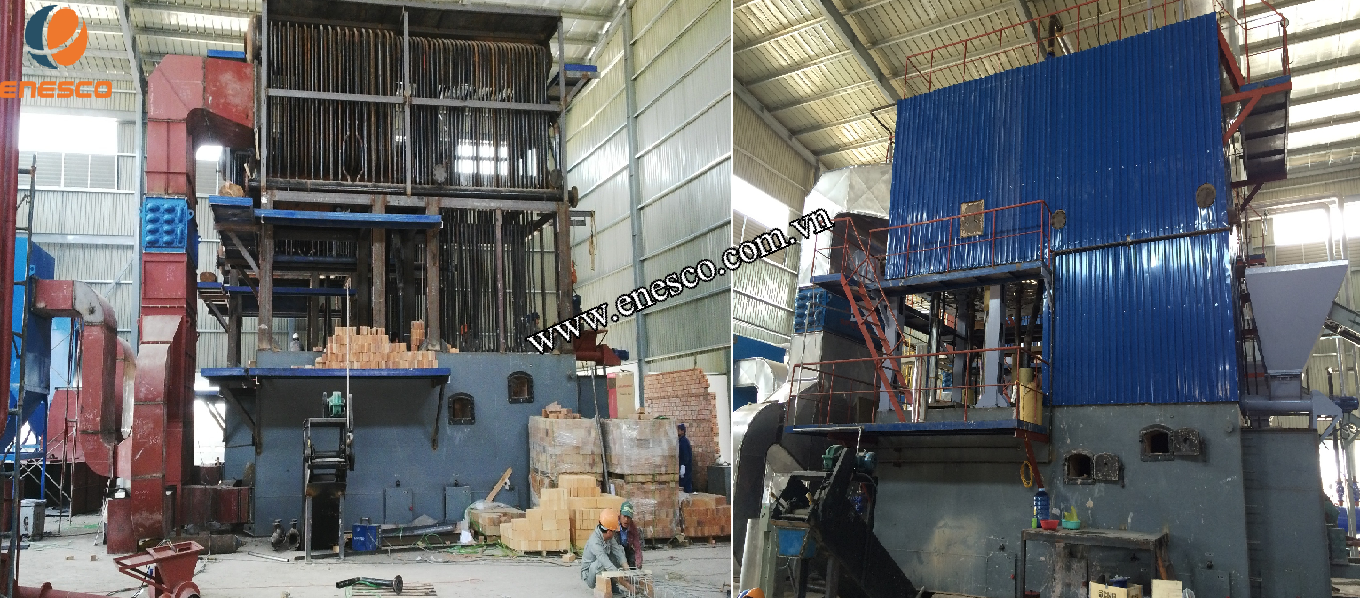 Lò hơi tầng sôi Lò CFB 70TPH ; 25 bar tại Sailun, Tây Ninh trong quá trình lắp đặt